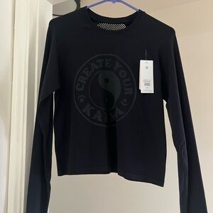 NWT Spiritual Gangster Black Long Sleeve Tee